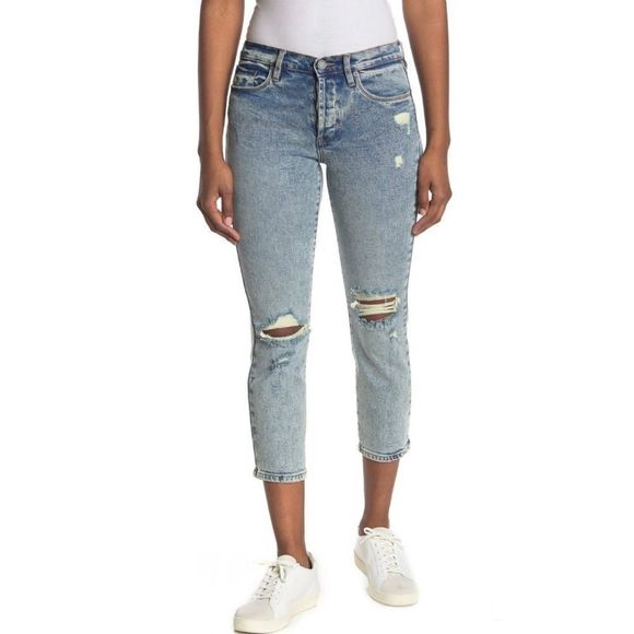 Blank NYC Denim - Blank NYC The Madison High Rise Crop Jeans Blue Size 27